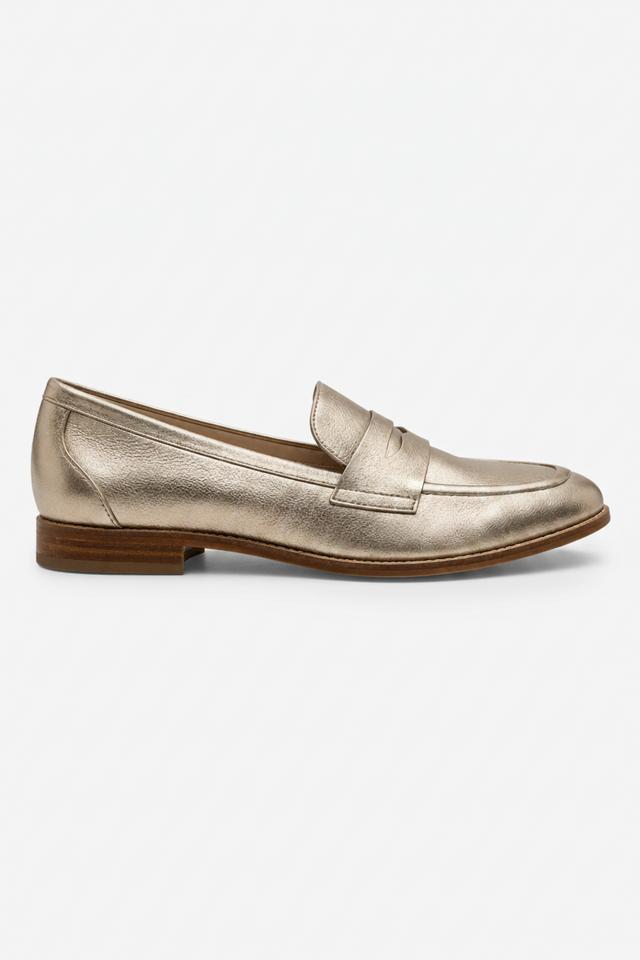 NOMU | Women's Round Toe Patchwork Loafers – Easy Slip On Design for Everyday Wear