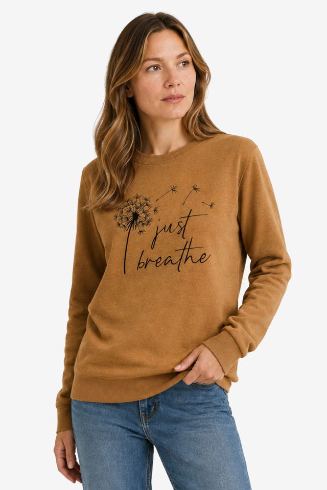 NOMU | Women's Graphic Sweatshirt – Crew Neck Long Sleeve Casual Design
