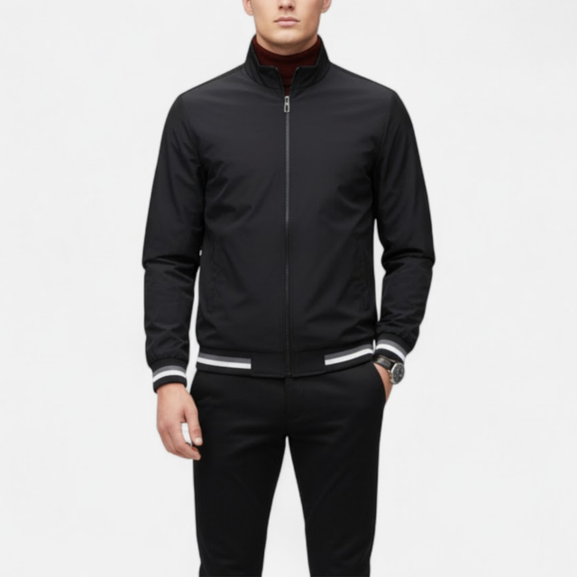 NOMU | Men’s Baseball Collar Windbreaker Jacket