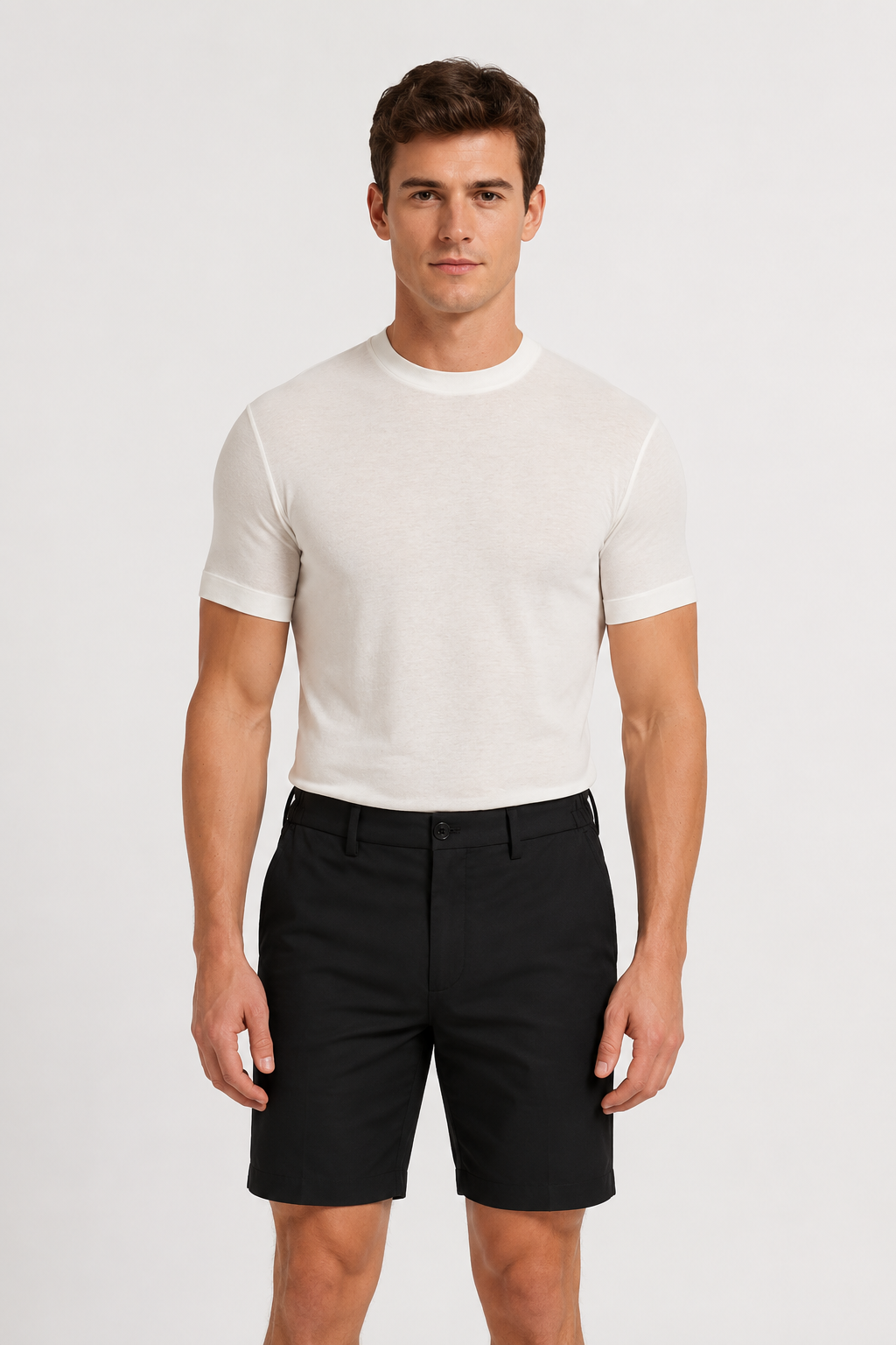 NOMU | Men's Slim Fit Crew Neck T-Shirt – Soft Stretch Everyday Essential