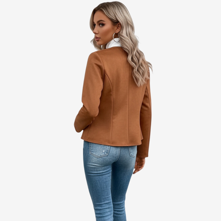 NOMU | Women’s Slim Fit Zipper Jacket – Heritage Chic