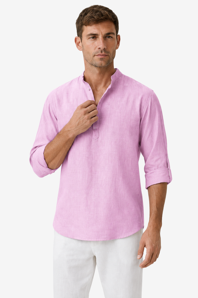 NOMU | Men's Linen Shirt – Casual Relaxed Fit Breathable Top