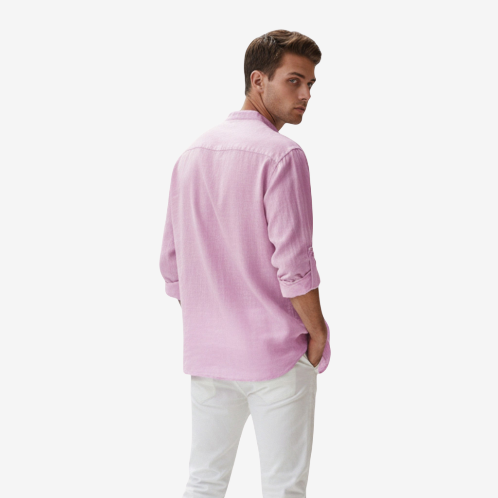 NOMU | Men's Linen Shirt – Casual Relaxed Fit Breathable Top