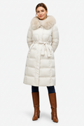 White with Beige