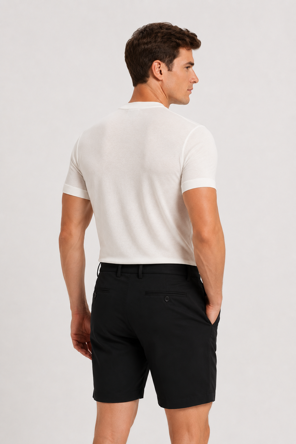NOMU | Men's Slim Fit Crew Neck T-Shirt – Soft Stretch Everyday Essential