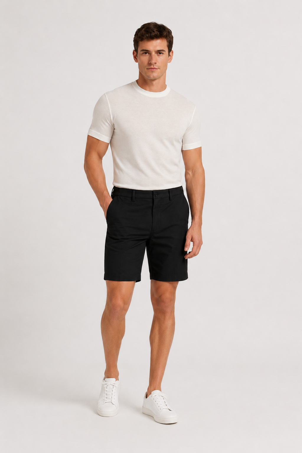 NOMU | Men's Slim Fit Crew Neck T-Shirt – Soft Stretch Everyday Essential
