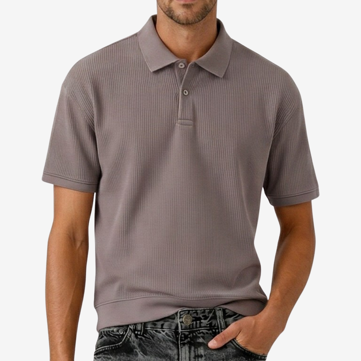 NOMU | Men’s Knit Short Sleeve Polo Shirt