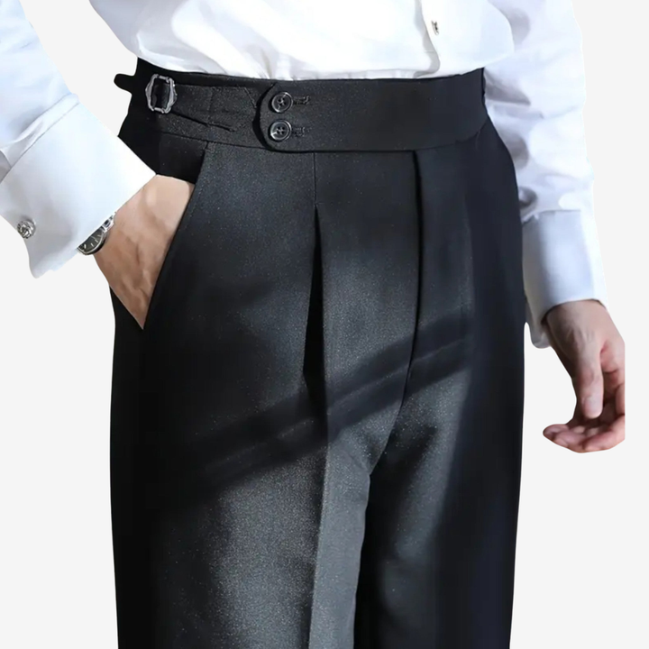 NOMU | Men’s High Waist Formal Dress Trousers