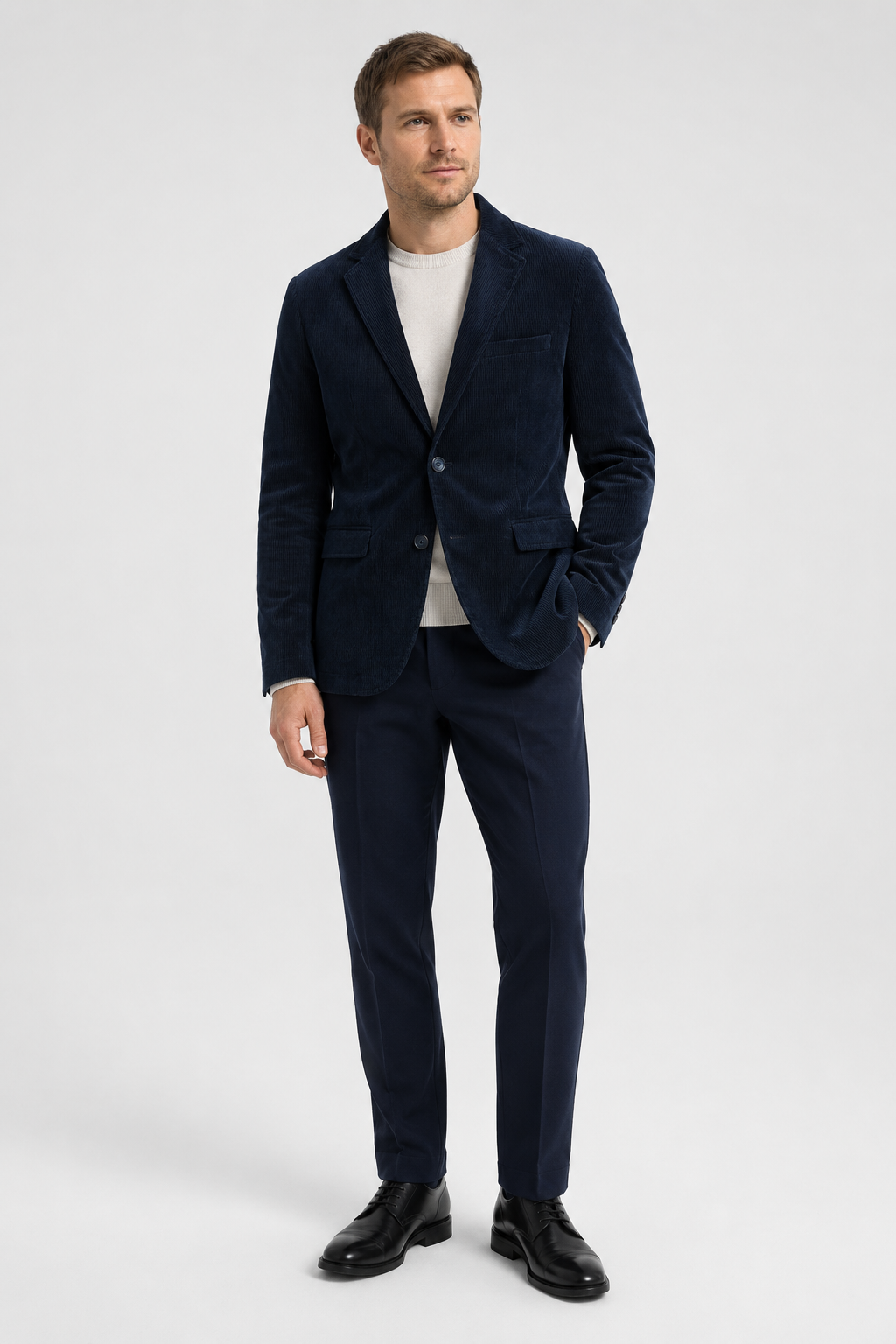 NOMU | Men's Corduroy Blazer – Classic Tailored Smart Casual Jacket