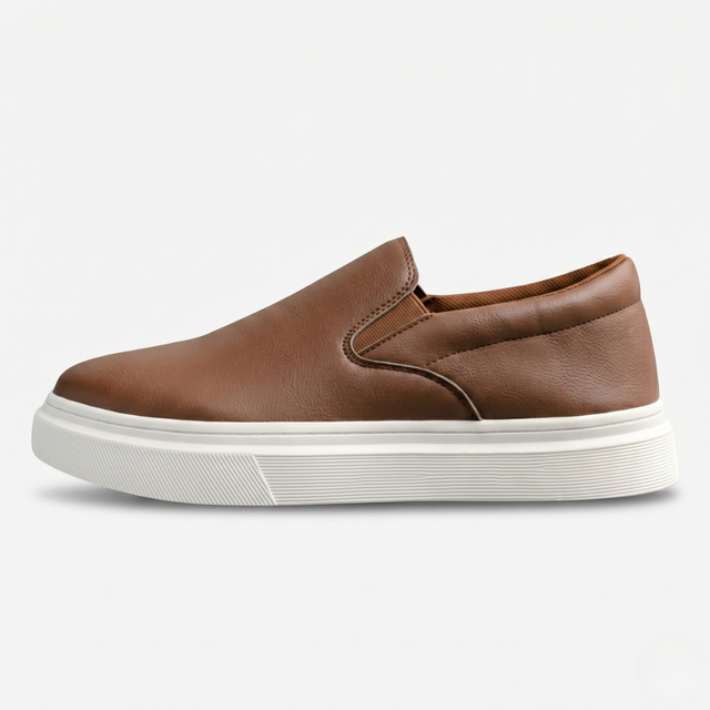 NOMU | Men’s Leather Casual Sneakers – Refined Comfort