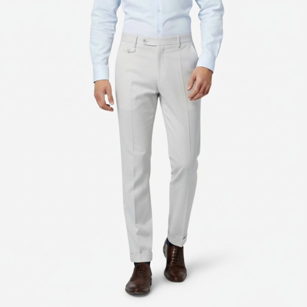 NOMU | Men's Slim Fit Ankle Dress Trousers – Modern Tailored Formal Pants