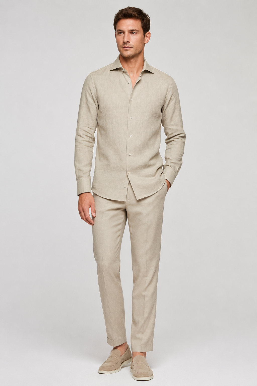 NOMU | Men’s Linen Button-Down Shirt