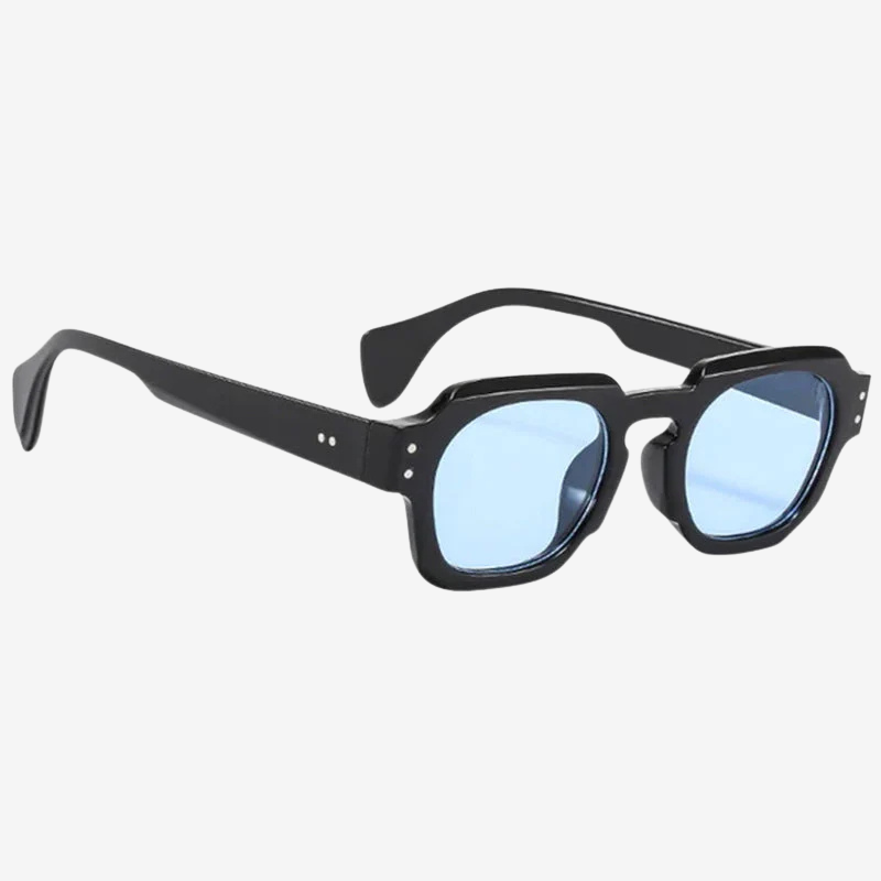NOMU | Men's Retro Square Sunglasses – Thick Frame with Tinted Lenses