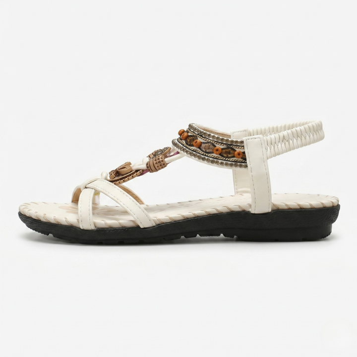 NOMU | Women’s Beaded Strap Flat Sandals