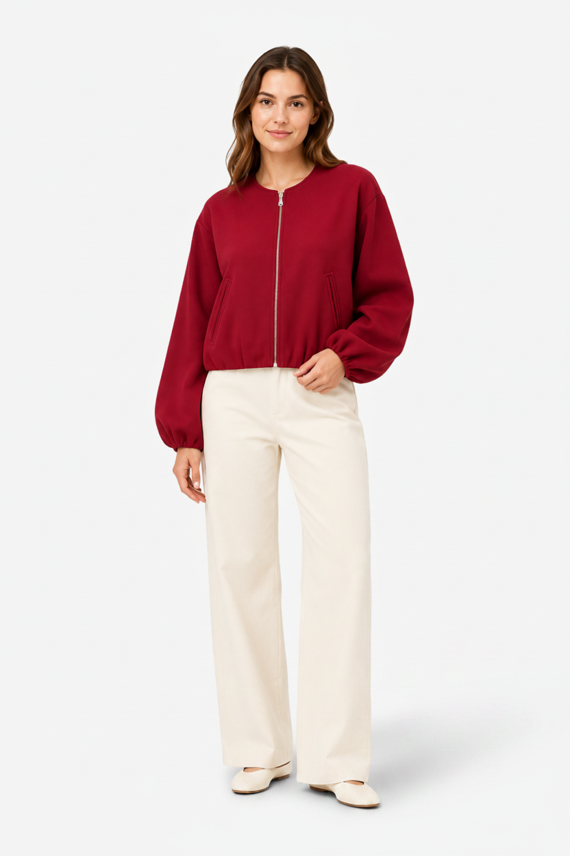 NOMU | Women’s Zippered Bomber Jacket