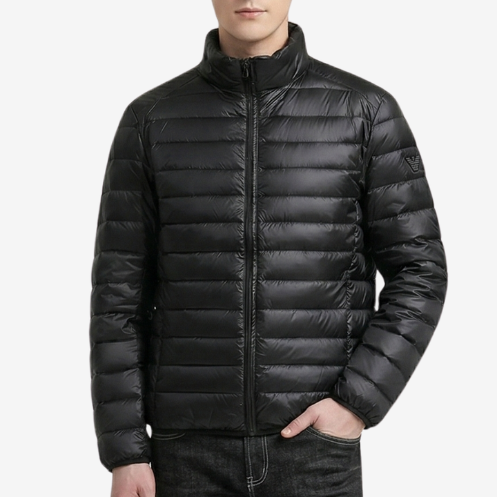 NOMU | Men's Lightweight Quilted Puffer Jacket – Minimalist Insulated Zip-Up Outerwear