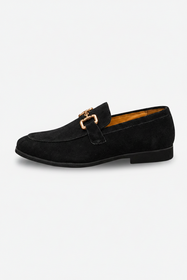 NOMU | Men's Suede Horsebit Loafers – Elegant Slip-On Dress Shoes