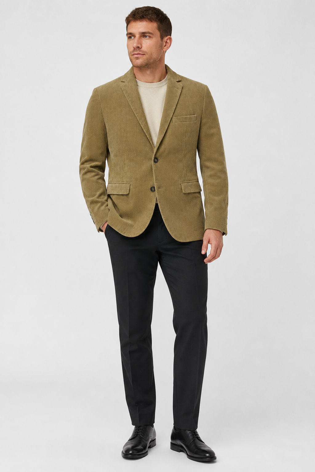 NOMU | Men's Corduroy Blazer – Classic Tailored Smart Casual Jacket