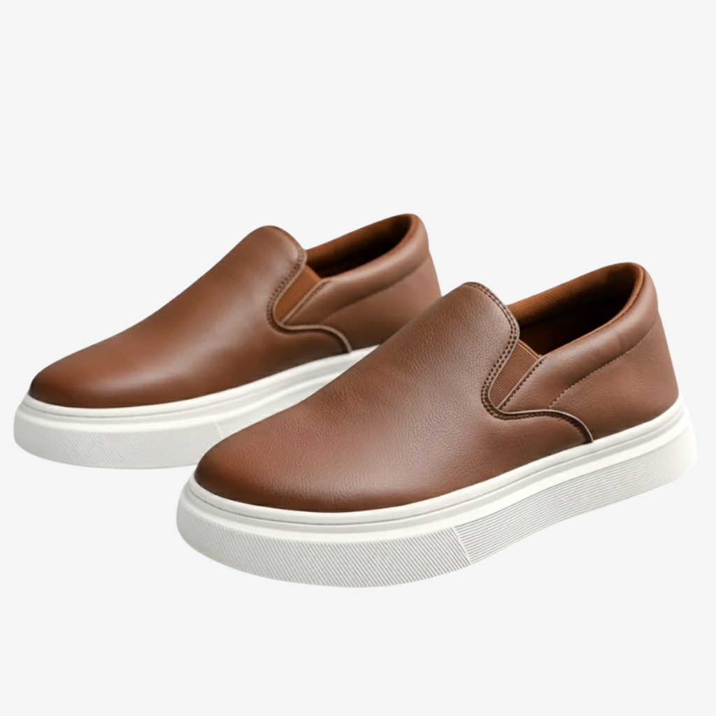 NOMU | Men’s Leather Casual Sneakers – Refined Comfort