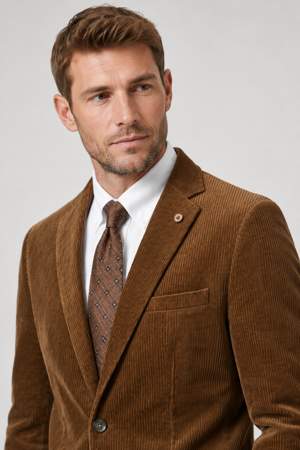 NOMU | Men's Corduroy Blazer – Classic Tailored Smart Casual Jacket
