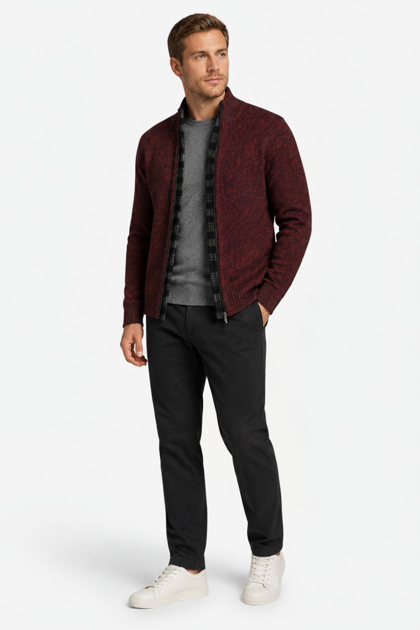 NOMU | Men’s Knitted Zip Cardigan