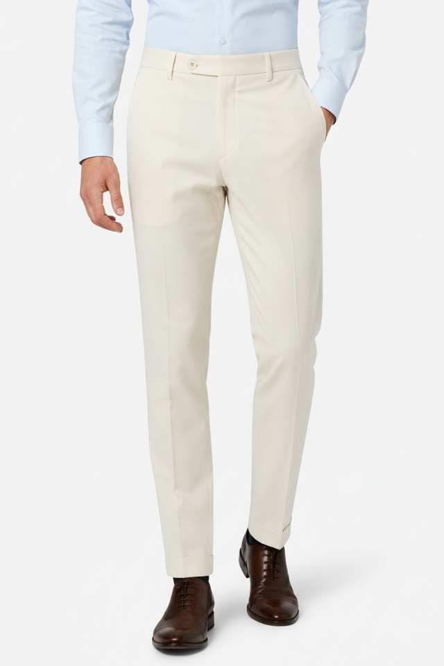 NOMU | Men's Slim Fit Dress Trousers – Tailored Formal Ankle Pants