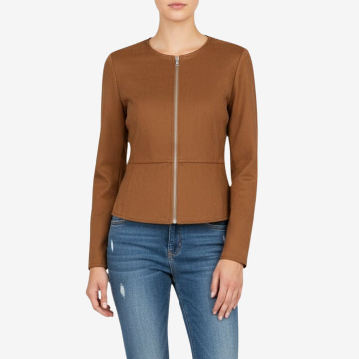 NOMU | Women’s Slim Fit Zipper Jacket – Heritage Chic