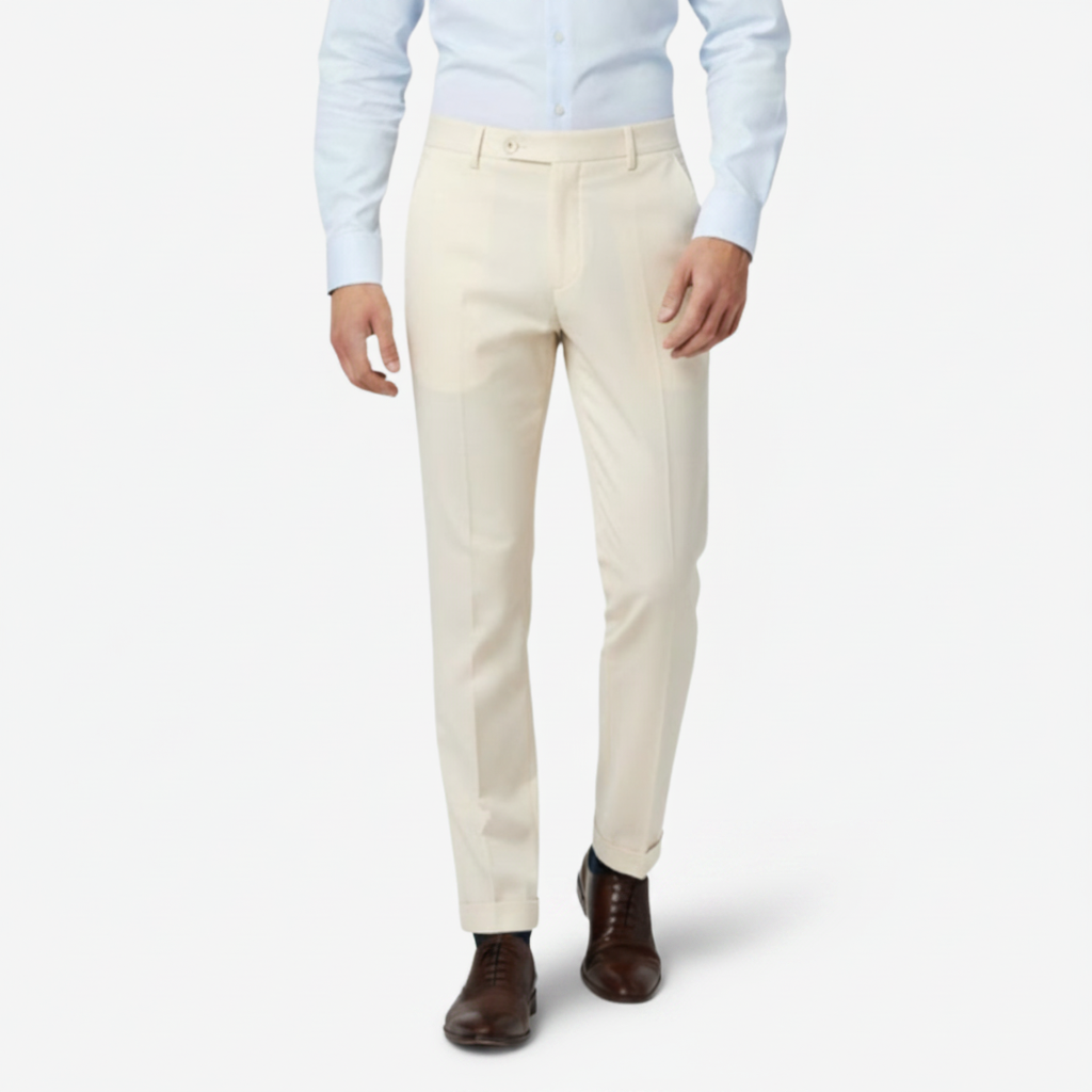 NOMU | Men's Slim Fit Dress Trousers – Tailored Formal Ankle Pants