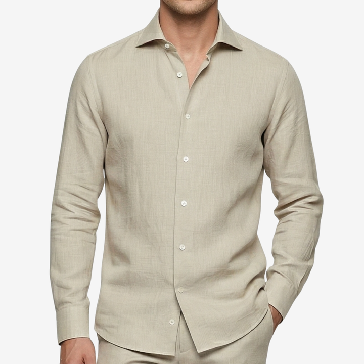 NOMU | Men’s Linen Button-Down Shirt