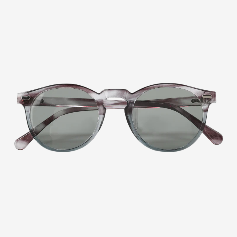 NOMU | Round Frame Sunglasses for Men and Women, Tinted Lenses with Full Rim Design
