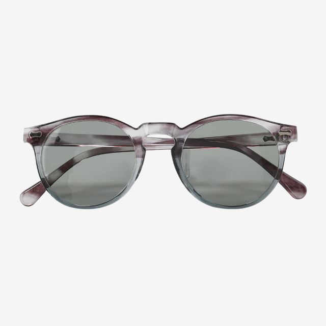 NOMU | Round Frame Sunglasses for Men and Women, Tinted Lenses with Full Rim Design