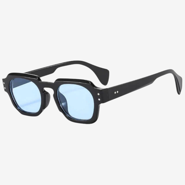 NOMU | Men's Retro Square Sunglasses – Thick Frame with Tinted Lenses