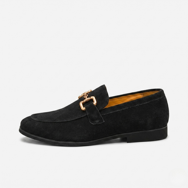 NOMU | Men's Suede Horsebit Loafers – Elegant Slip-On Dress Shoes