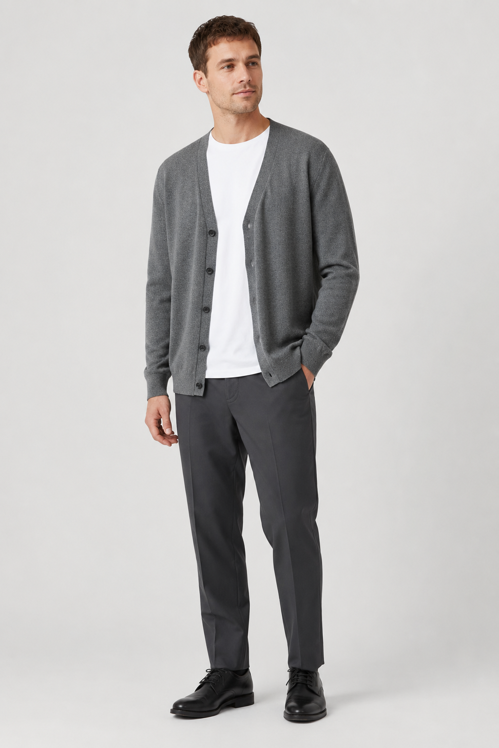 NOMU | Men's Classic Knit Cardigan – Lightweight Button-Up Sweater