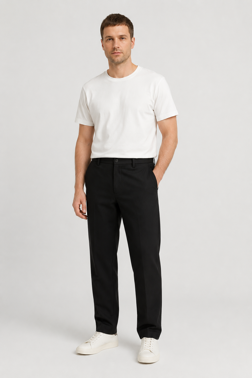 NOMU | Men's Tailored Dress Pants – Slim Fit Smart Casual Trousers