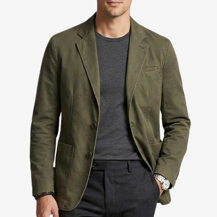 NOMU | Men's Smart Casual Cotton Blazer – Modern Tailored Jacket