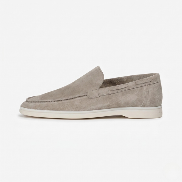 NOMU | Men's Minimalist Suede Loafers – Lightweight Slip-On Casual Shoes