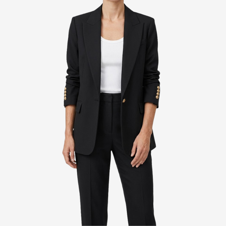 NOMU | Women's Tailored Blazer & Straight-Leg Trouser Set – Minimalist Power Suit Co-Ord
