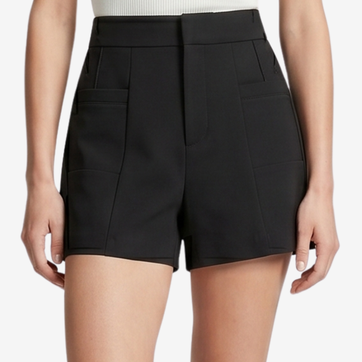 NOMU | Women's High-Waisted Tailored Shorts with Practical Pockets