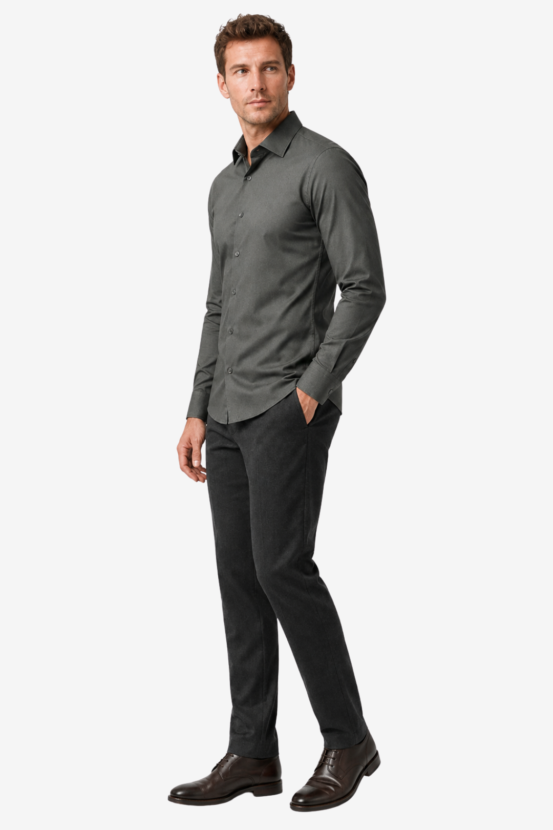 NOMU | Men’s Slim-Fit Button-Down Shirt