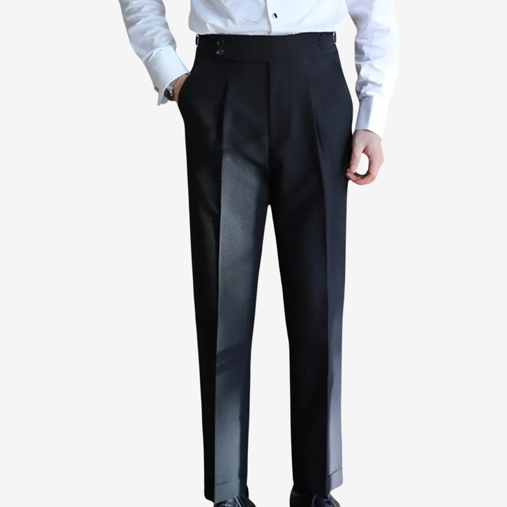 NOMU | Men’s High Waist Formal Dress Trousers