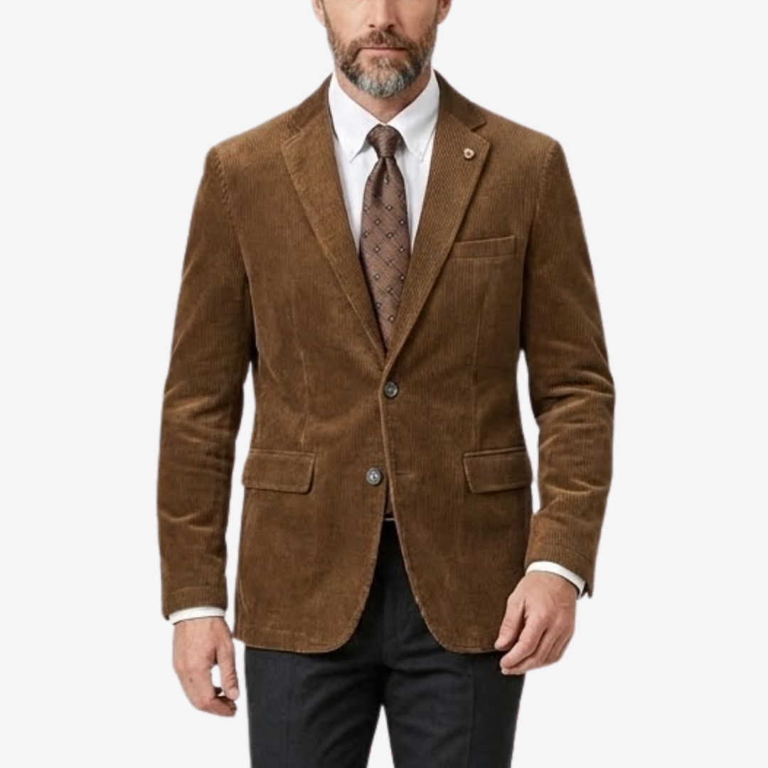 NOMU | Men's Corduroy Blazer – Classic Tailored Smart Casual Jacket