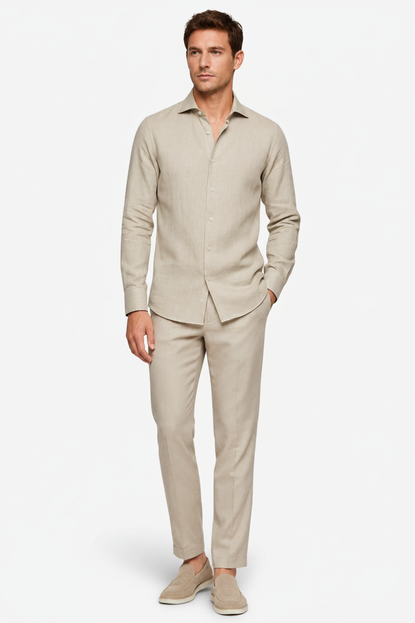 NOMU | Men’s Linen Button-Down Shirt