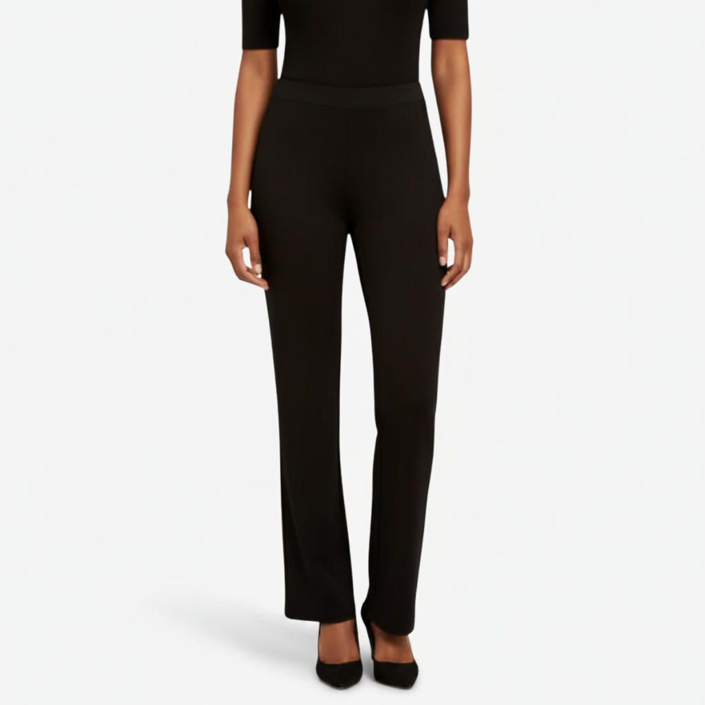 NOMU | Women’s Stretch Knit Trousers – Effortless Sophistication