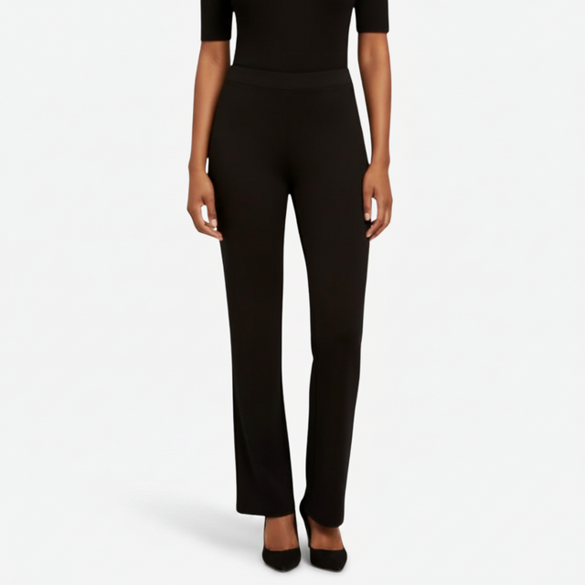 NOMU | Women’s Stretch Knit Trousers – Effortless Sophistication