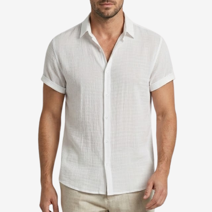 NOMU | Men's Lightweight Shirt – Short Sleeve Button-Up Casual Design