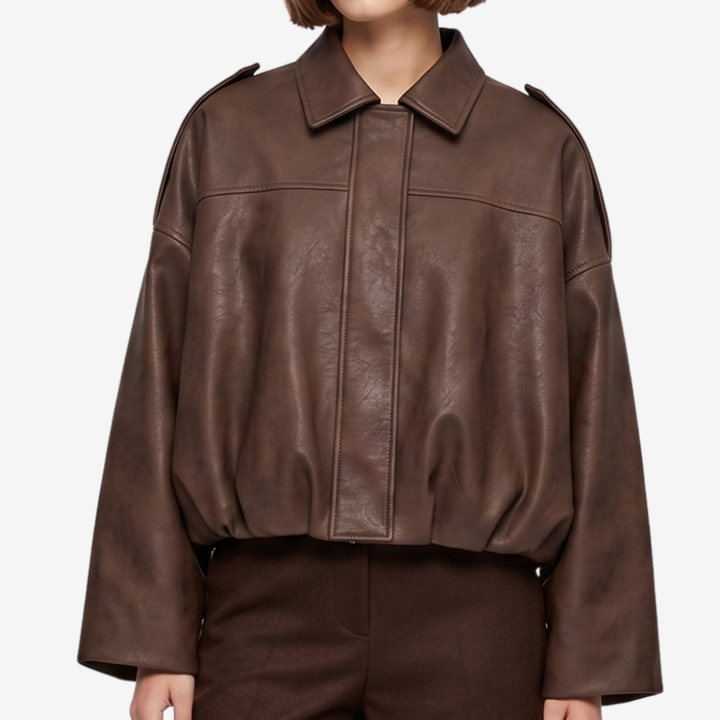 NOMU | Women’s Leather Cropped Jacket