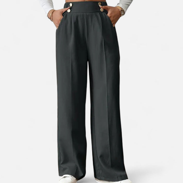 Women’s Button-Detail Pants – Refined Silhouette