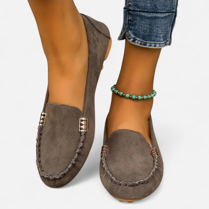 Women’s Metal-Accent Loafers – Heritage Charm