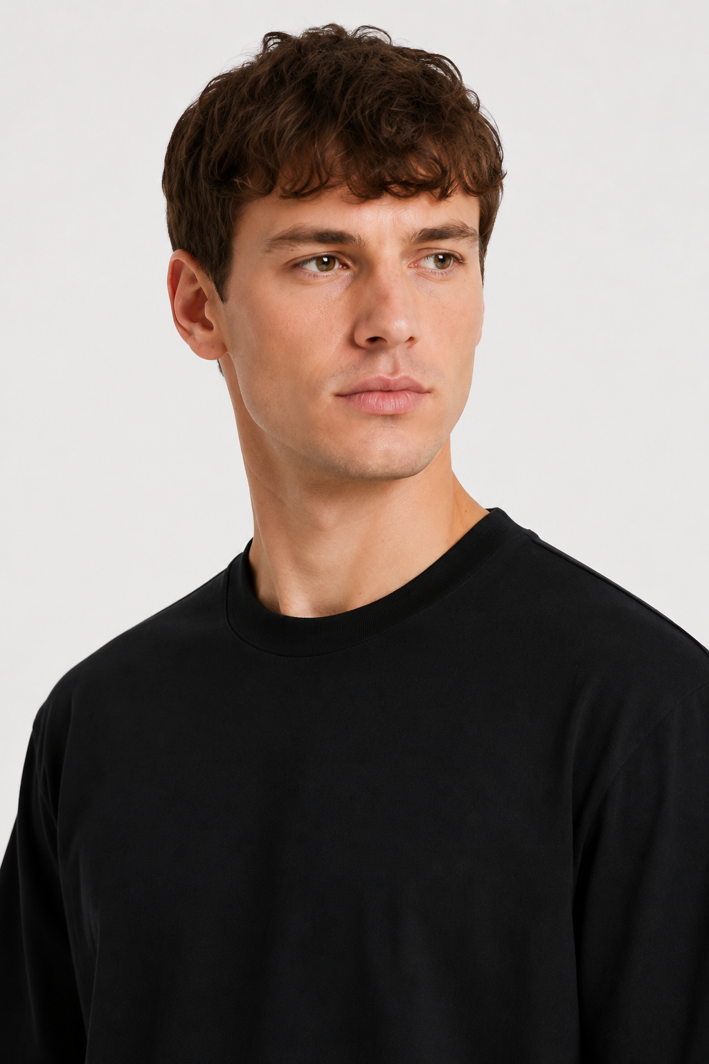 NOMU | Men's Oversized Crew Neck T-Shirt – Relaxed Fit Casual Everyday Tee